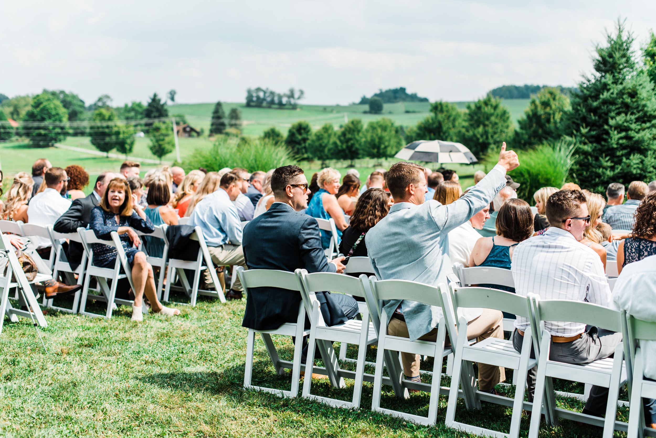 guests at  Armstrong Farms Wedding Venue
