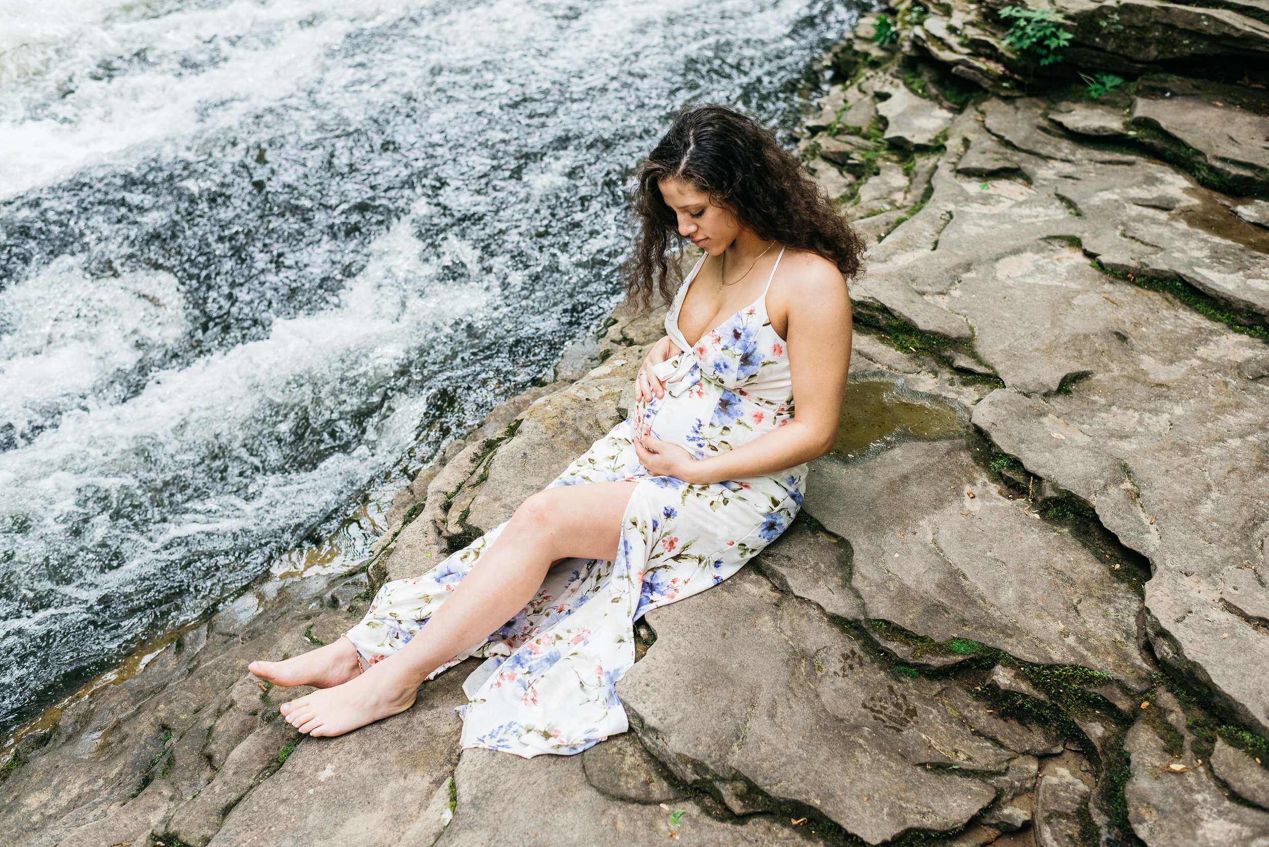 Ohiopyle Waterfall Maternity Session