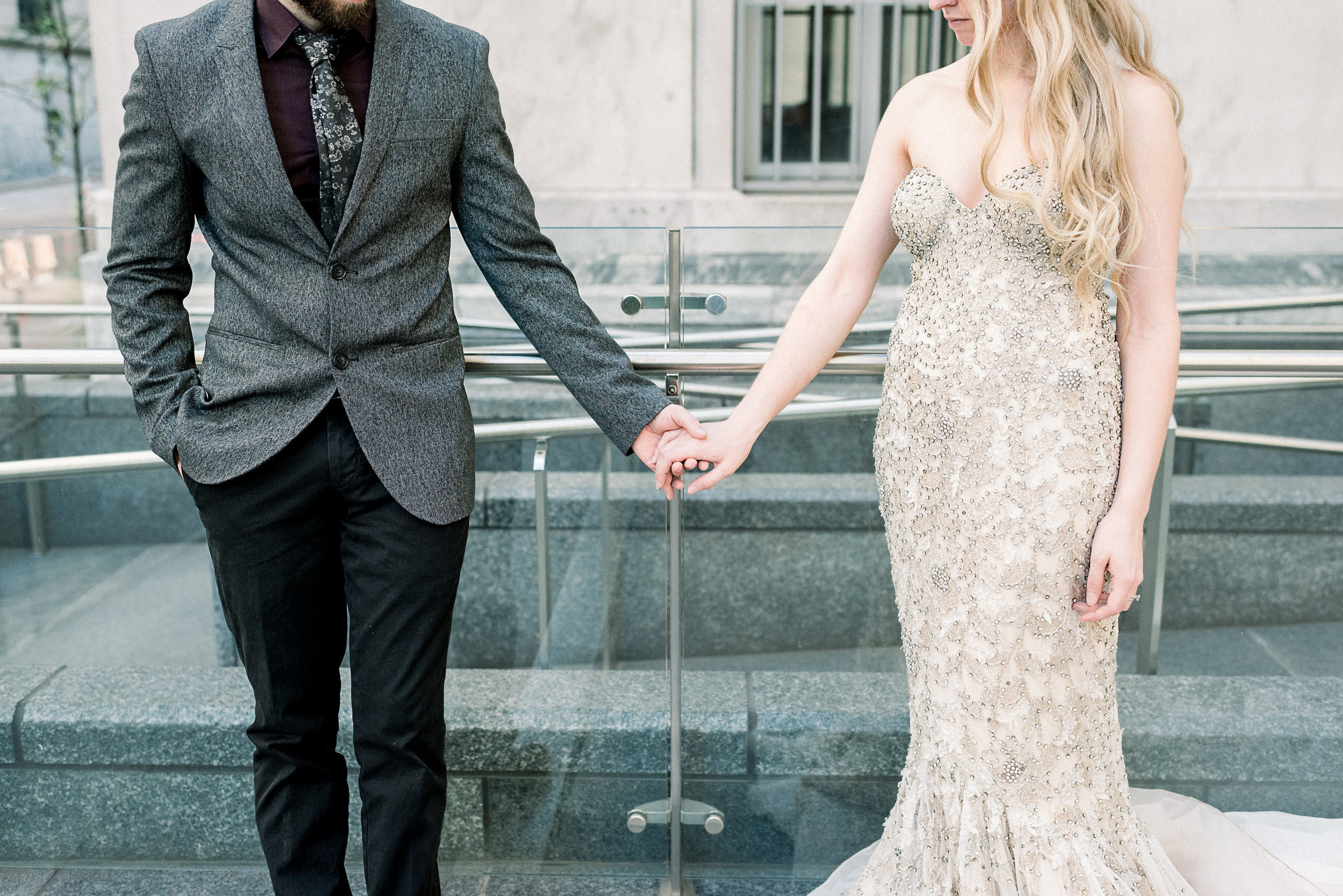 Downtown Pittsburgh Engagement Photos
